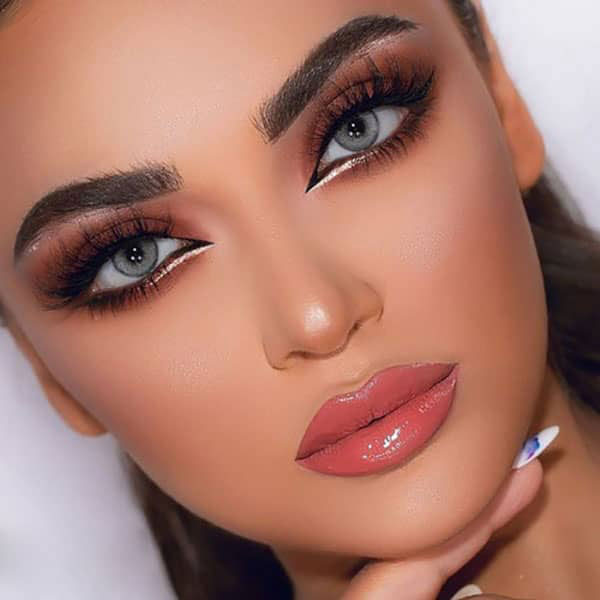 مدل آرایش صورت ملایم مجلسی دخرانه و عروسکی زیبا و لاکچری سال