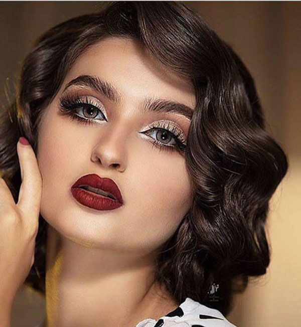 مدل آرایش صورت ملایم مجلسی دخرانه و عروسکی زیبا و لاکچری سال