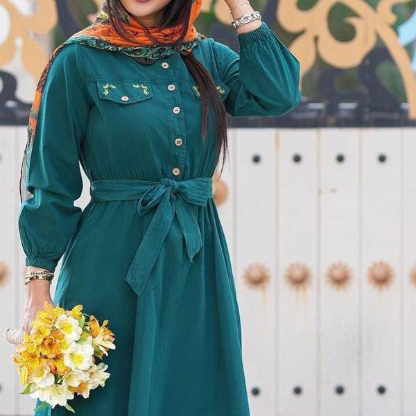 مدل مانتو تابستانی جلو بسته دکمه دار خنک و شیک و باکلاس خفن