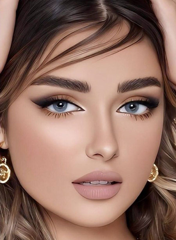 مدل آرایش عروس تیره و روشن و لایت و عروسکی دخترانه جدید