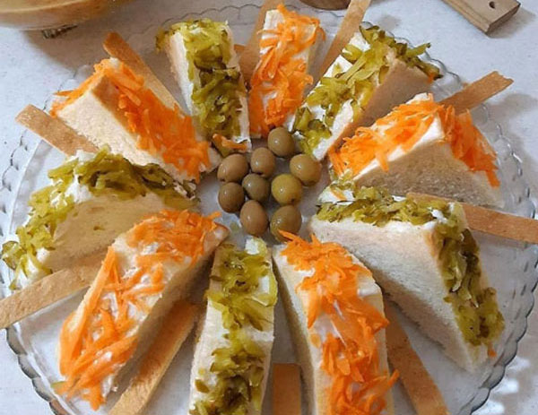تزیین سالاد الویه شیک و مجلسی و ساده مهمانی
