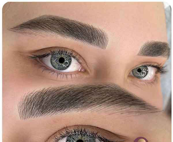 مدل ابرو فیبروز طبیعی و دخترانه مناسب صورت های گرد و کشیده زیبا و لاکچری