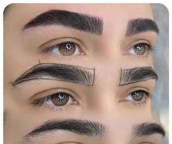 مدل ابرو فیبروز طبیعی و دخترانه مناسب صورت های گرد و کشیده زیبا و لاکچری