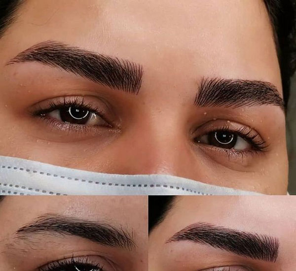 مدل ابرو فیبروز طبیعی و دخترانه مناسب صورت های گرد و کشیده زیبا و لاکچری