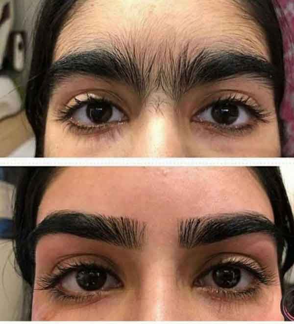 مدل ابرو جدید پهن و نازک دخترانه و شیک و خاص زیبا و جدید 