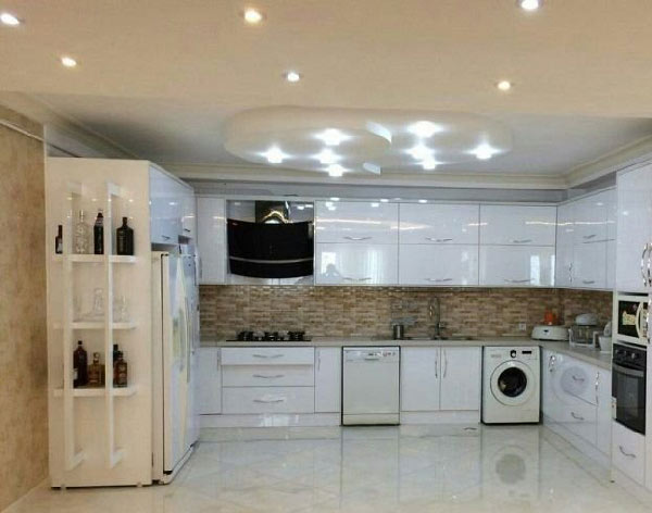مدل کابینت های گلاس شیک مناسب اشپزخانه های کوچک و بزرگ با طرح های منحصر بفرد