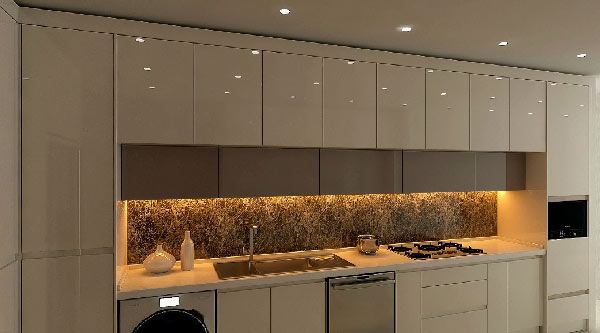 مدل کابینت های گلاس شیک مناسب اشپزخانه های کوچک و بزرگ با طرح های منحصر بفرد