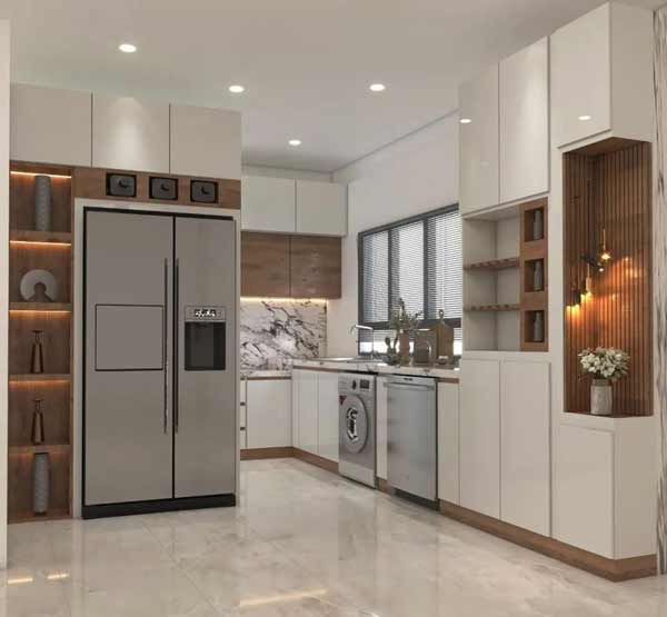 مدل آشپزخانه دو طرف اپن با به روز ترین مدرن ترین و شیک ترین طراحی های مدروز