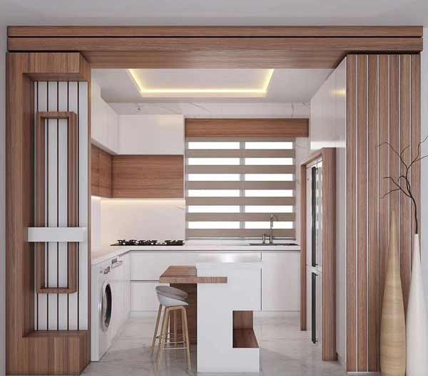 مدل آشپزخانه دو طرف اپن با به روز ترین مدرن ترین و شیک ترین طراحی های مدروز