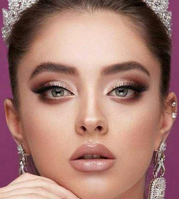 عکس آرایش عروس جدید جذاب شیک ترند و امروزی برای همه نوع فرم های صورت