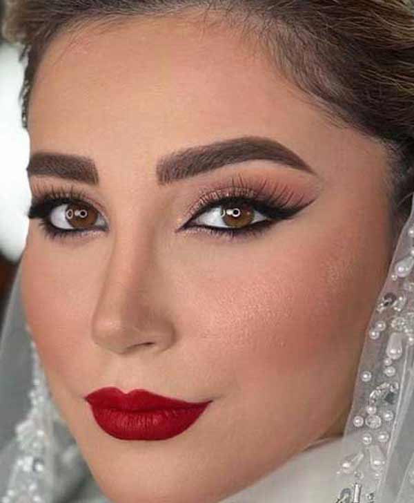 عکس آرایش عروس جدید جذاب شیک ترند و امروزی برای همه نوع فرم های صورت