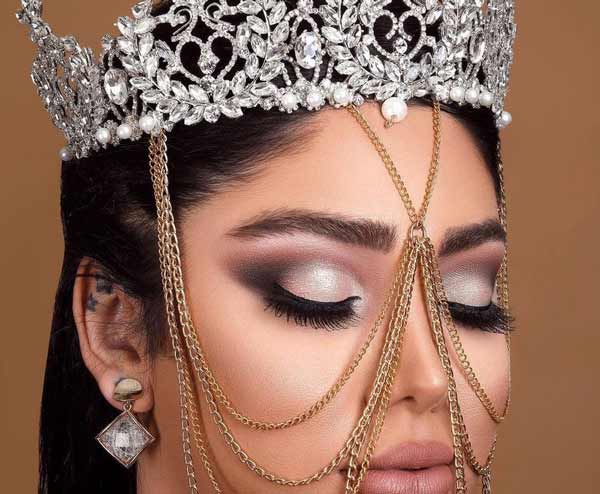 مدل آرایش عروس عربی خلیجی ساده غلیظ و بسیار جذاب با این میکاپ ها بدرخشید