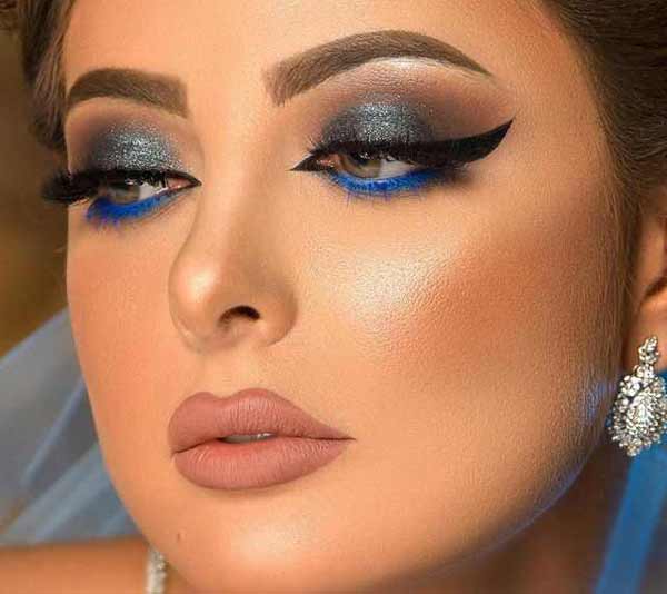 مدل آرایش عروس عربی خلیجی ساده غلیظ و بسیار جذاب با این میکاپ ها بدرخشید