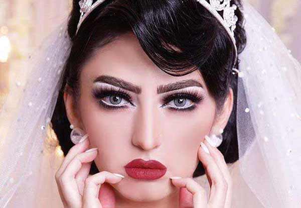 مدل آرایش عروس عربی خلیجی ساده غلیظ و بسیار جذاب با این میکاپ ها بدرخشید