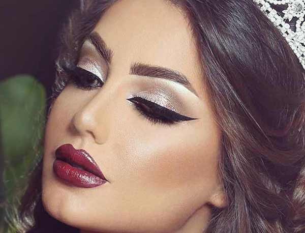 مدل آرایش عروس عربی خلیجی ساده غلیظ و بسیار جذاب با این میکاپ ها بدرخشید