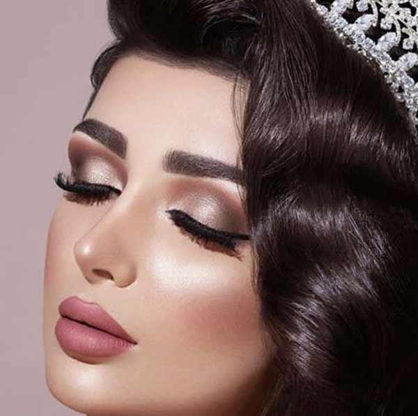 مدل آرایش عروس عربی خلیجی ساده غلیظ و بسیار جذاب با این میکاپ ها بدرخشید