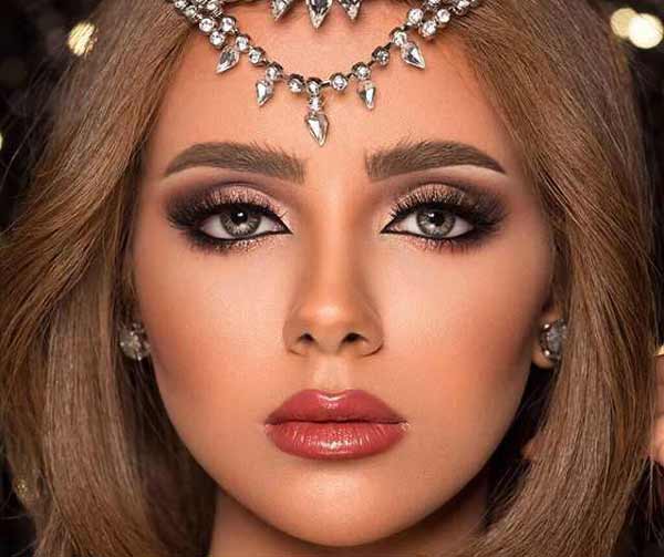 مدل آرایش عروس عربی خلیجی ساده غلیظ و بسیار جذاب با این میکاپ ها بدرخشید