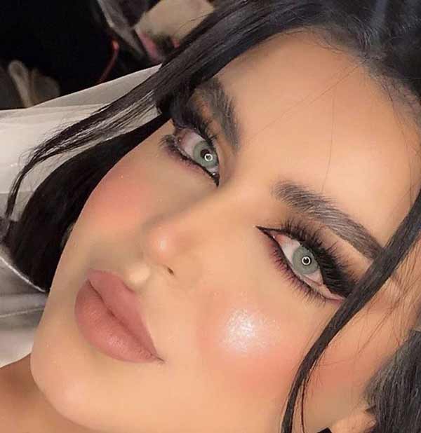 مدل آرایش عروس عربی خلیجی ساده غلیظ و بسیار جذاب با این میکاپ ها بدرخشید