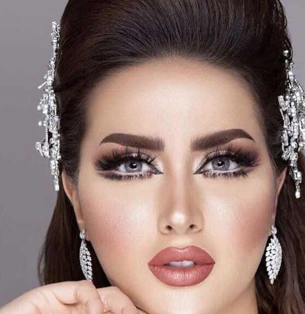 مدل آرایش عروس عربی خلیجی ساده غلیظ و بسیار جذاب با این میکاپ ها بدرخشید