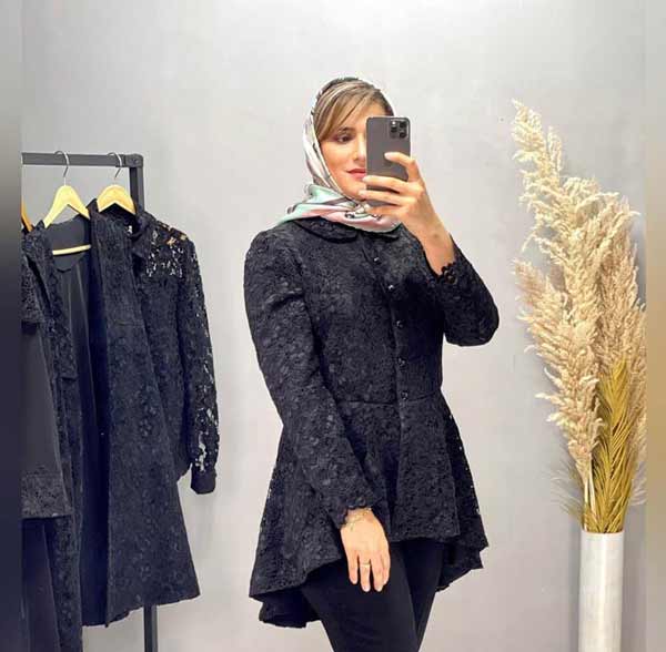 مدل مانتو مجلسی با گیپور بسیار جذاب و خوش استایل با ایده های متنوع که جایی ندید