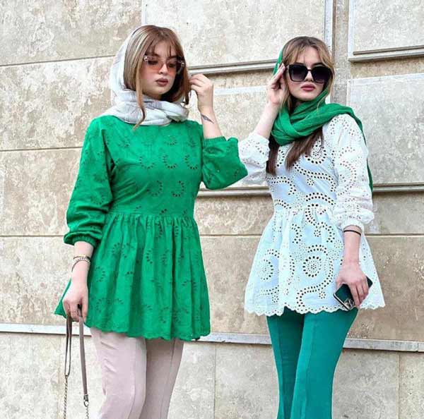 مدل مانتو جلو بسته کوتاه با پارچه های ساده طرحدار اسپرت برای خوش سلیقه ها
