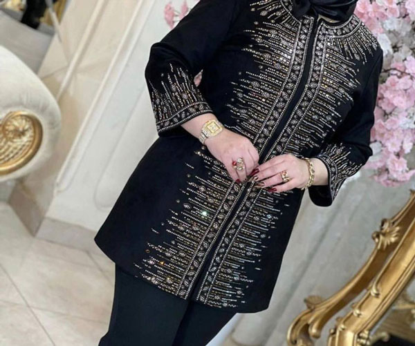 مدل مانتو کوتاه مجلسی با طرح های ساده سنتی و کار شده زنانه و دخترانه