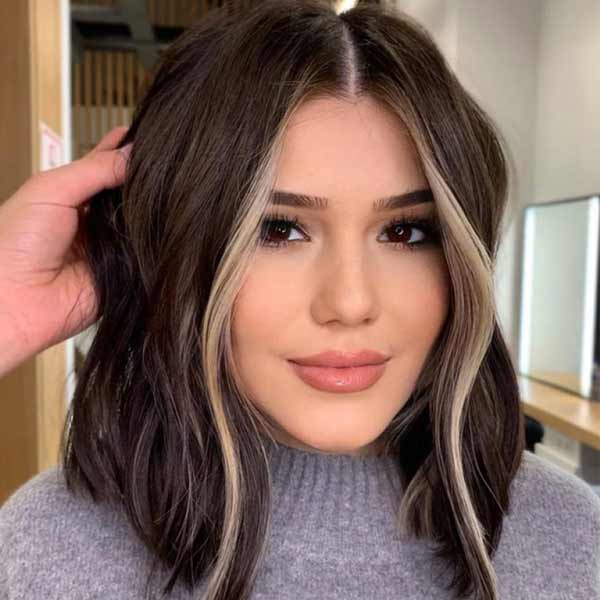مدل رنگ مو فیس فریم با ایده های جذاب شیک و رنگ های تیره روشن و ترند