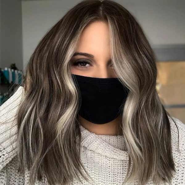 مدل رنگ مو فیس فریم با ایده های جذاب شیک و رنگ های تیره روشن و ترند