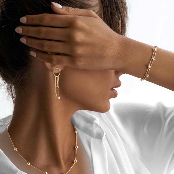 مدل سرویس طلا ظریف و شیک بسیار لاکچری ساده با طرح های اروپایی و ترند