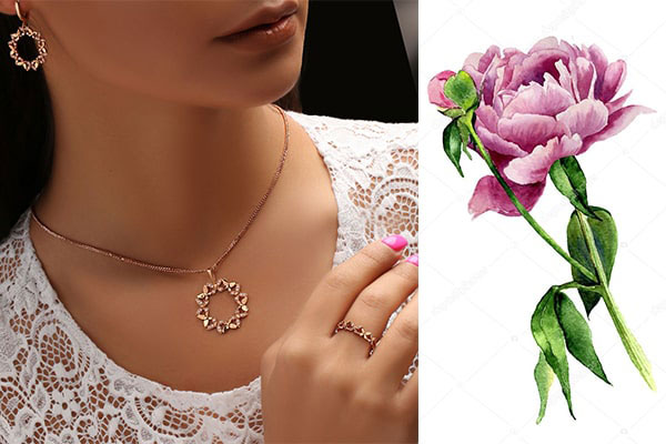 سرویس طلا ارزان نگین دار و ساده با ایده های متنوع جذاب برای سخت پسندان