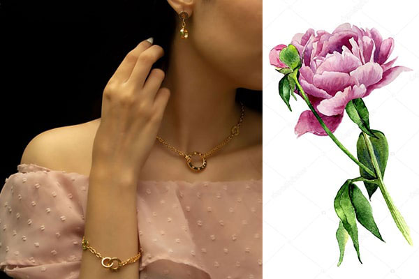 سرویس طلا ارزان نگین دار و ساده با ایده های متنوع جذاب برای سخت پسندان