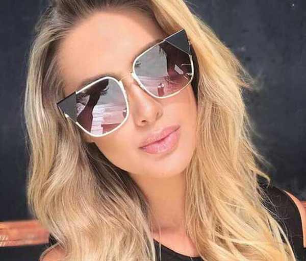 مدل عینک آفتابی دخترانه با فرم های گرد و مستطیلی بسیار زیبا خاص و ترند شده