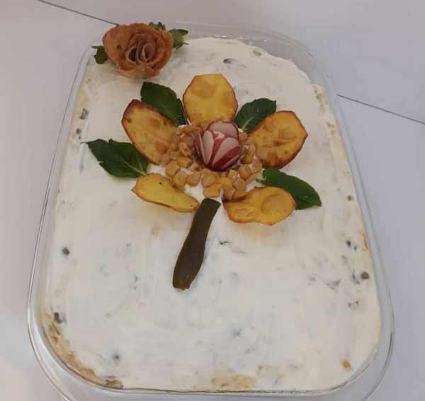 مدل سالاد الویه برای تولد و مهمانی با ایده های زیبا و خلاقانه + خوشمزه ترین رسپی