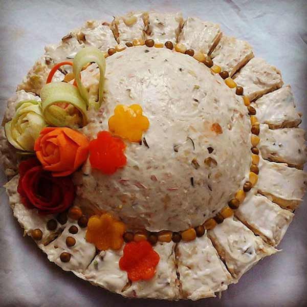 مدل تزیین سالاد الویه برای مهمانی و تولد های لاکچری مخصوص کدبانو ها