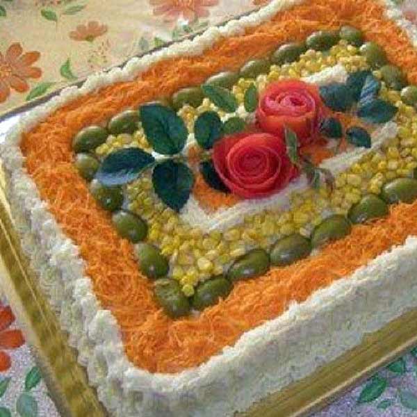 مدل تزیین سالاد الویه برای مهمانی و تولد های لاکچری مخصوص کدبانو ها