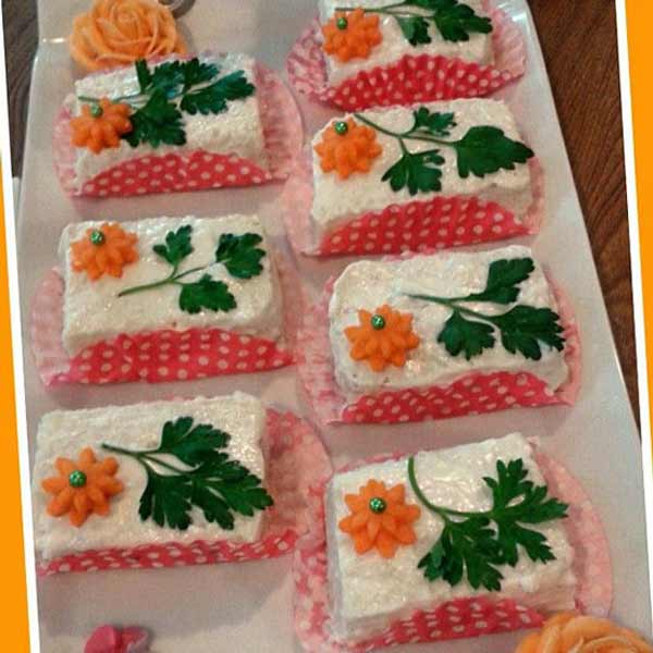 مدل تزیین سالاد الویه برای مهمانی و تولد های لاکچری مخصوص کدبانو ها
