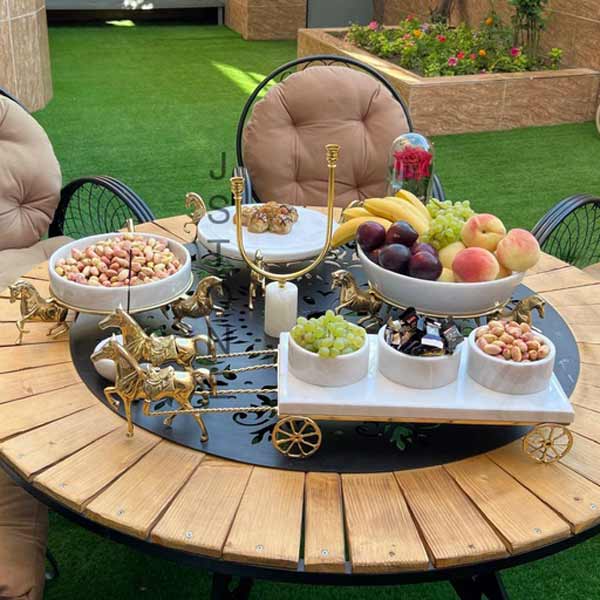 مدل ظرف پذیرایی با ایده های کریستالی چوبی و فلزی شیک لاکچری برای همه سلیقه ها