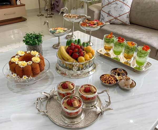 مدل ظرف پذیرایی با ایده های کریستالی چوبی و فلزی شیک لاکچری برای همه سلیقه ها