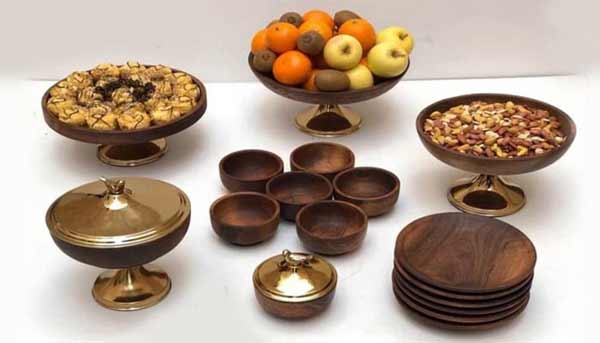 مدل ظرف پذیرایی با ایده های کریستالی چوبی و فلزی شیک لاکچری برای همه سلیقه ها
