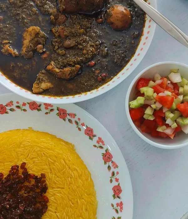 تزیین قورمه سبزی مجلسی بسیار خوشمزه و زیبا + ایده های آسان برای کدبانوها