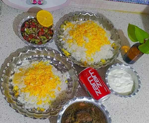تزیین قورمه سبزی مجلسی بسیار خوشمزه و زیبا + ایده های آسان برای کدبانوها