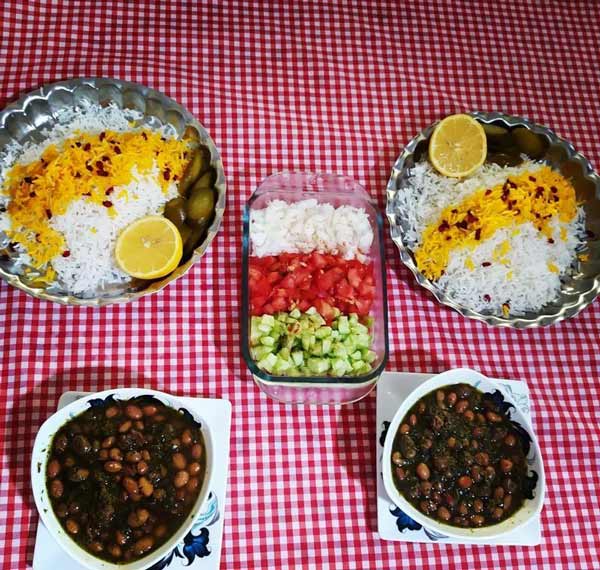 تزیین قورمه سبزی مجلسی بسیار خوشمزه و زیبا + ایده های آسان برای کدبانوها