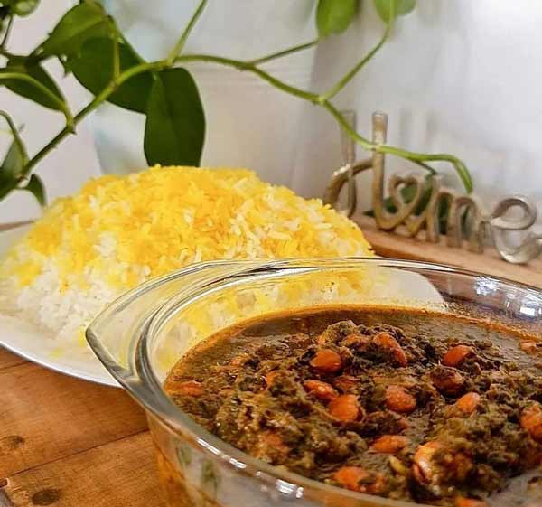 تزیین قورمه سبزی مجلسی بسیار خوشمزه و زیبا + ایده های آسان برای کدبانوها