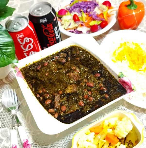 تزیین قورمه سبزی مجلسی بسیار خوشمزه و زیبا + ایده های آسان برای کدبانوها