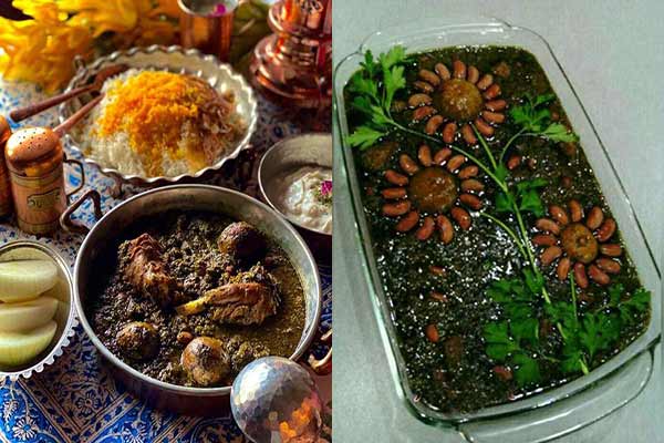 تزیین قورمه سبزی مجلسی بسیار خوشمزه و زیبا + ایده های آسان برای کدبانوها