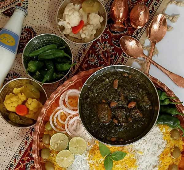 تزیین قورمه سبزی مجلسی بسیار خوشمزه و زیبا + ایده های آسان برای کدبانوها