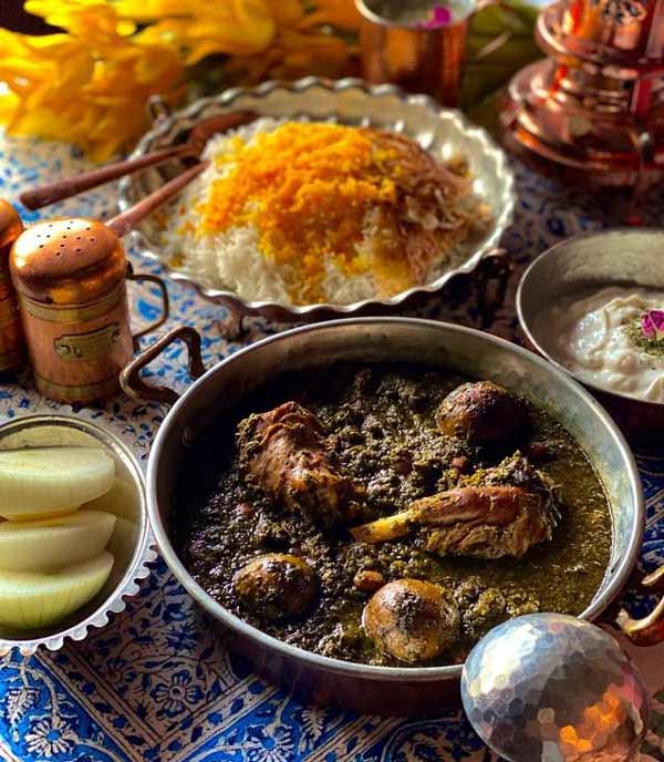 تزیین قورمه سبزی مجلسی بسیار خوشمزه و زیبا + ایده های آسان برای کدبانوها