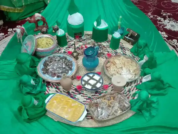 تعبیر خواب سفره صلوات انداختن + سفره سبز رنگ و صلوات فرستادن از امام صادق