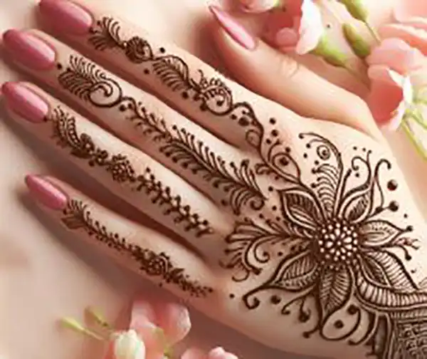 عکس مدل حنا + ترند ترین طرح های سال با ظرافت و جذابیت خاص