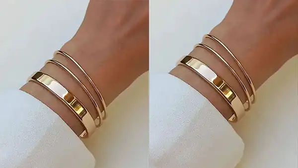 النگو طلا مدل آینه ای + زیباترین مدل های النگو طلا مدل آینه ای بسیار شیک و ترند